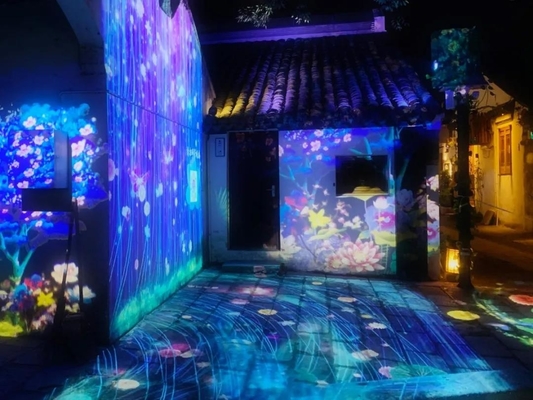 200W impermeabile ad alta potenza Ripple Gobo Proiettore Luce Effetto bandiera flutter Imager Luce HD