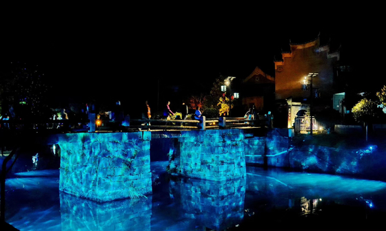 60w 100w 200w 400w Led Water Wave Light Effect Outdoor Decorative Blue Dynamic For Towns Progetto