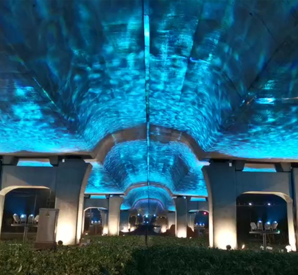 400W luci pubblicitarie immagine rotante GOBO Logo proiettore luce DMX512 Lampada paesaggistica