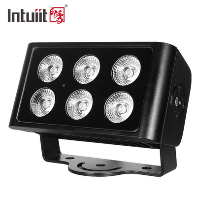 IP65 impermeabile 6x5W RGBW 4 in 1 LED Flood Light DMX Control Plane Spot Light Background Stain DJ Disco Stage Lighting