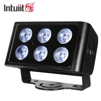 Faccate dell'edificio 6x5W IP65 LED Architettura Luce decorativa Lampada a fascio stretto Quadratura Spotlight esterno Proiettore