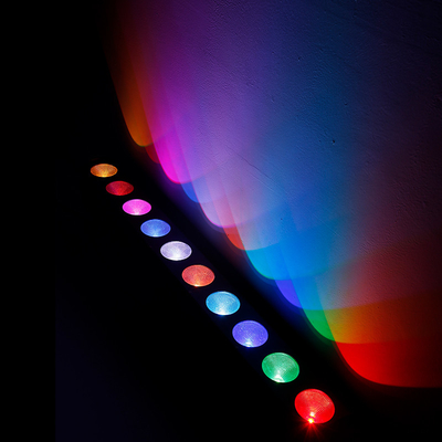 10x9W RGB DMX 3in1 LED luce di lavaggio a parete lineare bar di lavaggio illuminazione per palcoscenico