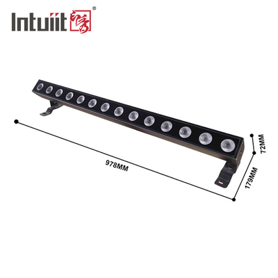 Ignibile IP65 RGBW 4in1 14x10w Pixel Bar LED Wall Washer DMX512 Controllo Bianco per nozze DJ Beam Stage Lighting