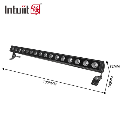 16*5W LED RGBW 4IN1 LED Wall Wash Light DMX LED Bar DMX Line Bar Wash Stage Light Party LED Pixels Individualmente controllabile Dj
