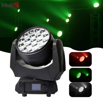 Zoom Moving Led Wash Light 19x10w 4 in 1 Proiettore Gobo Rgbw Faretti Effetti di illuminazione da palco Bar Night Club Disco