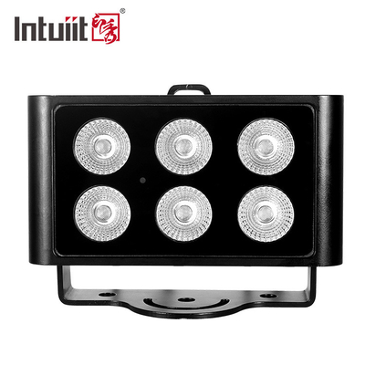 Nuovo design di all'aperto architettonica paesaggistica illuminazione a LED angolo di raggio stretto IP65 6 * 5W RGBW DMX512 proiettori a LED
