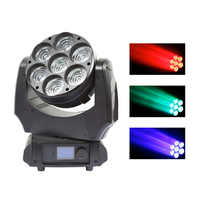 Led Moving Head Light 7x40w RGBW 4in1 Sharpy Beam With Zoom Wash Illuminazione del palco Luci DJ