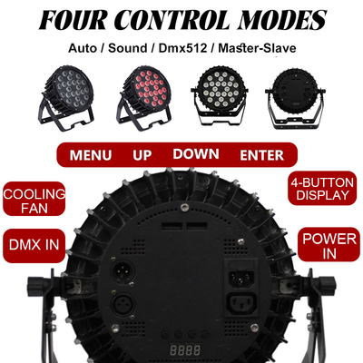 Luce da palco professionale 82W RGB 24*Tri-3W Indoor DMX512 Slim Flat Led Par Light