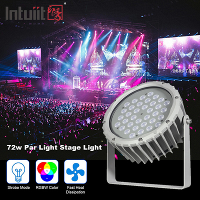giardino esteriore leggero principale impermeabile del paesaggio dell'inondazione di 72w RGBW DMX512 intorno alla luce par della fase