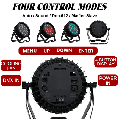 90w RGBW DMX512 4-in-1 LED Par Lights Effetto di illuminazione sul palco per DJ Disco Bar Party