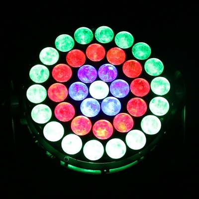 37x10W RGBW 4in1 Led Wash Stage Lighting DMX Professionale DJ Luci 370W Zoom Testa mobile per la festa