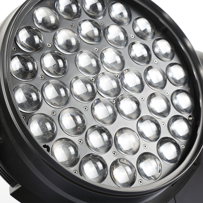Led wash 37pcs 10w rgbw zoom 37x10 led moving head zoom wash moving head dj discoteca evento illuminazione palcoscenico