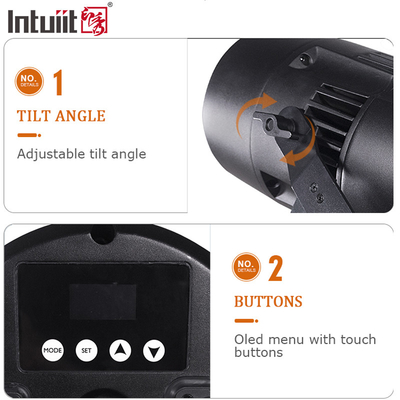 Acque resistenti 200W RGBW 4in1 DMX Led Cob Zoom Eventi all'aperto Stage Par Light