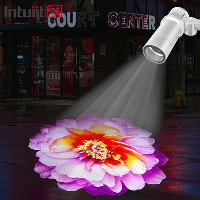 60W IP65 LED Proiettore di logo Gobo Proiettore idraulico Edificio esterno luci pubblicitarie con corpo in alluminio