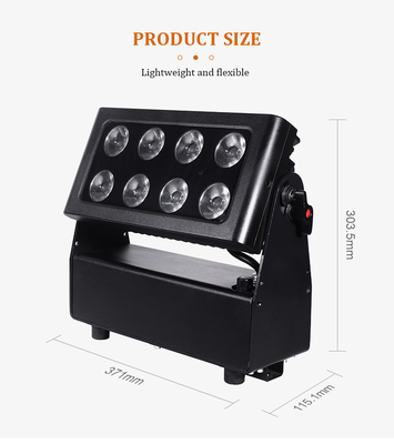 Led Battery Par 8X15W LED par light RGBW 4in1 8pcs 15W batteria par light DMX512 Stage Light