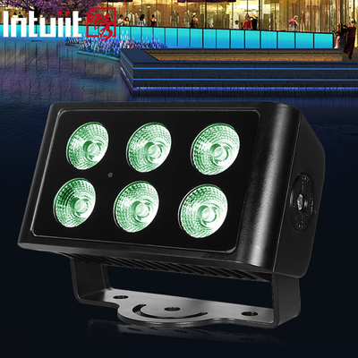 6x5W 4in1 all'aperto dmx rgbw IP65 led wall washer led flood light