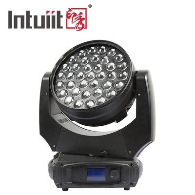 37x10W Zoom Beam Wash Moving Head Light per effetto illuminazione sul palco con LED RGBW 4in1 e DMX Control Dj Disco e nightclub