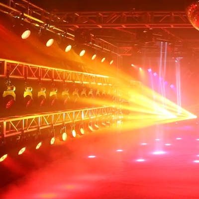 37x10W Zoom Beam Wash Moving Head Light per effetto illuminazione sul palco con LED RGBW 4in1 e DMX Control Dj Disco e nightclub