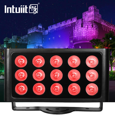 Luce per palcoscenico Quadratura 15x5w Ip65 impermeabile a parete Lavaggio di parete Luce inondazione Par luce