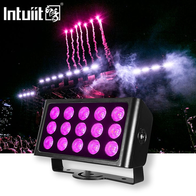 Luce per palcoscenico Quadratura 15x5w Ip65 impermeabile a parete Lavaggio di parete Luce inondazione Par luce