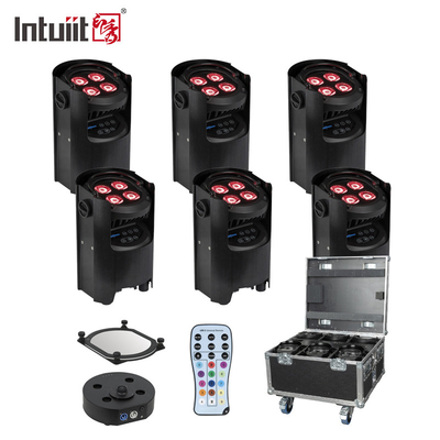 4x12W 4-in-1 RGBW Dj Wedding Battery Powered LED Uplight WIFI Wireless Dmx discoteca Stage par Lights