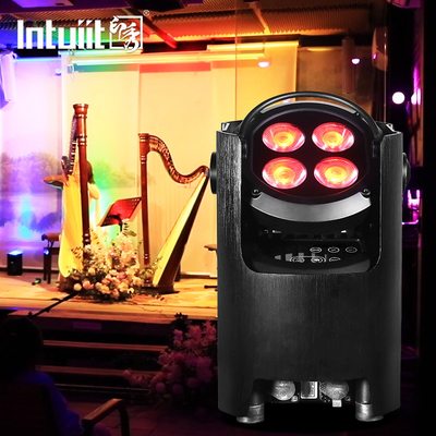 4x12W 4-in-1 RGBW Dj Wedding Battery Powered LED Uplight WIFI Wireless Dmx discoteca Stage par Lights