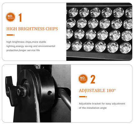 IP65 1500w Rgbw 4in1 Led City Color Illuminazione per lavaggio a parete a LED impermeabile Luci da palcoscenico Luce per lavaggio esterno a LED