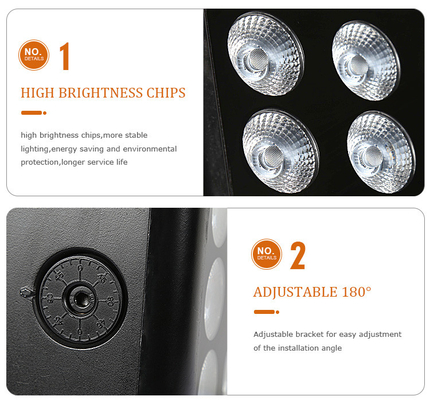 80W Outdoor IP65 Square DMX RGBW LED Flood Light per facciata di edificio LED Wall Washer Floodlight