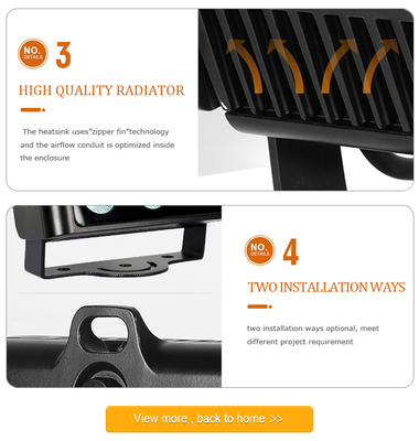 80W Outdoor IP65 Square DMX RGBW LED Flood Light per facciata di edificio LED Wall Washer Floodlight