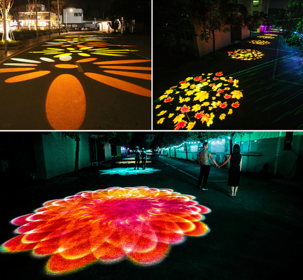 Fonte luminosa a LED Progettore Gobo esterno 100W Progettore Gobo rotante personalizzato opzionale