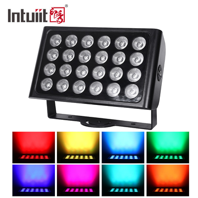 8X15W RGBW 4-in-1 LED Proiettore impermeabile DMX Controllo Flat Spotlight Sfondo Lampada da lavaggio a parete Lampada da palco