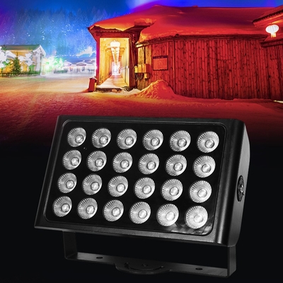 24x10w 4in1 Rgbw Led Outdoor Wall Washer Lampade d'inondazione Giardino Festa di nozze Dj Stage Light