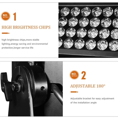 DMX512 1500W RGBW 4in1 IP65 DJ impermeabile Wedding Stage City Wall Washer Outdoor LED Wash Flood Light