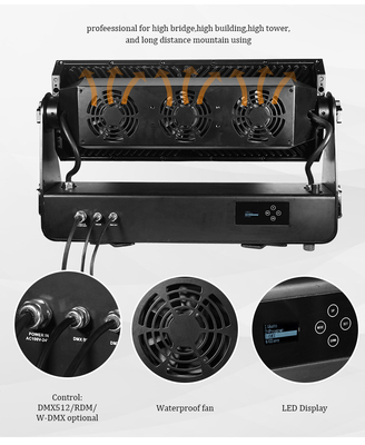 DMX512 1500W RGBW 4in1 IP65 DJ impermeabile Wedding Stage City Wall Washer Outdoor LED Wash Flood Light