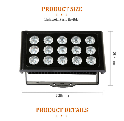 Luce LED per inondazioni per edifici di 80W IP65 quadrato DMX RGBW