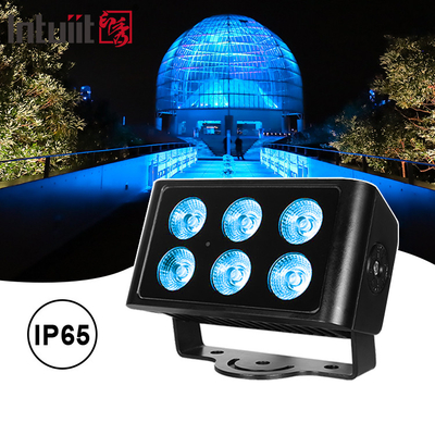 6x5W 4in1 RGBW LED DMX Lampade da parete IP65 all'aperto LED luce a colori di città Stage Performance DJ Party Light