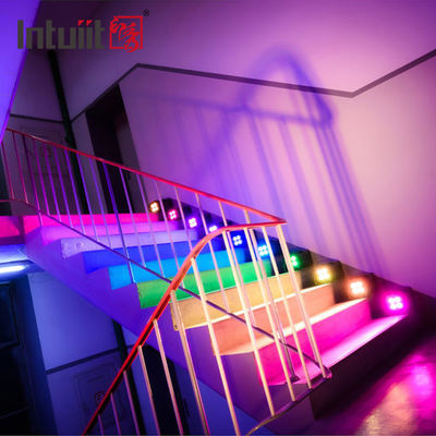 Faretti LED Uplight Rgb Wireless DJ Light Bar Dmx512 4x12W con telecomando IP54 per fase di matrimonio