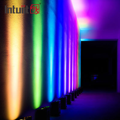 Faretti LED Uplight Rgb Wireless DJ Light Bar Dmx512 4x12W con telecomando IP54 per fase di matrimonio