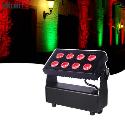 8X15W luce a colori per città RGBW 4in1 IP54 resistente all'acqua luce della lavastoviglie per il DJ bar palcoscenico da concerto all'aperto A batteria