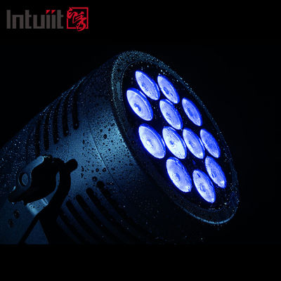 Luci da palcoscenico LED per esterni DMX 12 pezzi * 20W 6 in 1 RGBWA UV Par Light impermeabile per matrimoni / palcoscenici / discoteche / concerti
