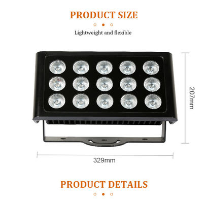 DMX512 80W RGBW 4in1 IP65 impermeabile DJ Wedding Stage City Wall Washer Outdoor LED Wash Flood Light