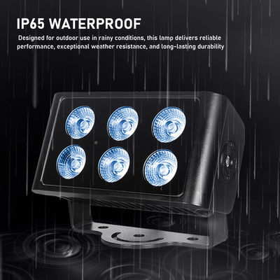 Faretto LED Wall Washer City Color 6x5W Impermeabile per Esterni 4in1 RGBW per Hotel e Edifici Modalità di Controllo DMX512