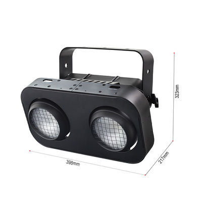 2 Occhi LED Blinder Strobe Wash DJ Spotlight DMX 200W Cool Caldo Bianco Pubblico Illuminazione per il luogo della chiesa