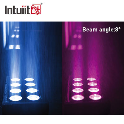 IP65 Batteria luce LED Moving Head Light Luci da palco ad alta potenza 8x15W Dmx512 Controllo