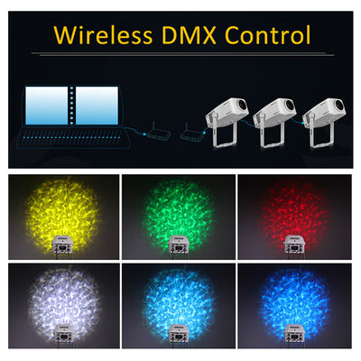 Proiettore a LED impermeabile per esterni da 100W Ondata d'acqua Blu Effetto di scena ondulato dinamico Gobo Luce proiezione luci