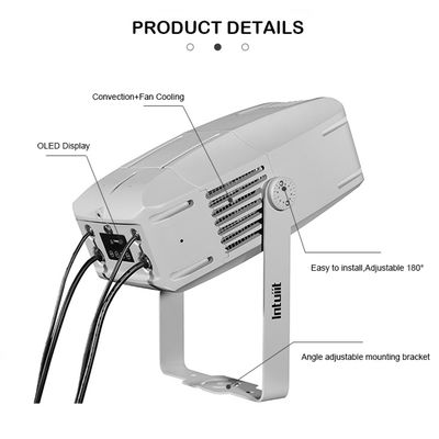 Proiettore a LED impermeabile per esterni da 100W Ondata d'acqua Blu Effetto di scena ondulato dinamico Gobo Luce proiezione luci