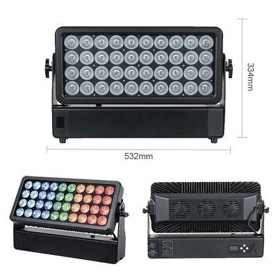 Lampada per lavastoviglie 40x10W RGBW 4-in-1 Proiettore impermeabile per City Stage Park Illuminazione a Led in alluminio