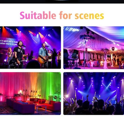 Faretto par LED 60x12W RGBW 4in1 per DJ, palco, matrimonio, festa, discoteca, wash