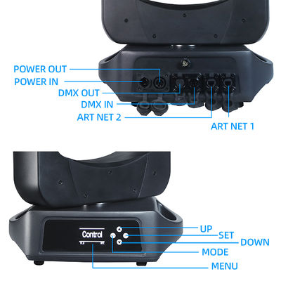 Testa mobile a fascio laser da esterno 100W IP66 Luci effetto palco per eventi