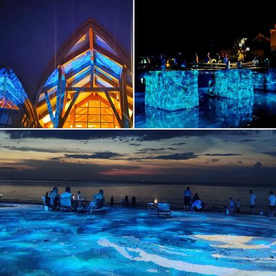 400w Led Outdoor Ip65 Water Ripple Gobo Projector Ocean Ripple Led Water Wave Light Effetto luci da palcoscenico